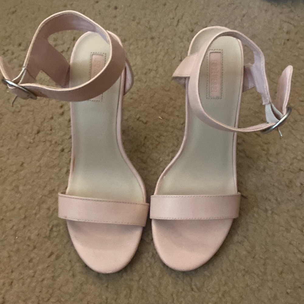 Open toe, strap heel